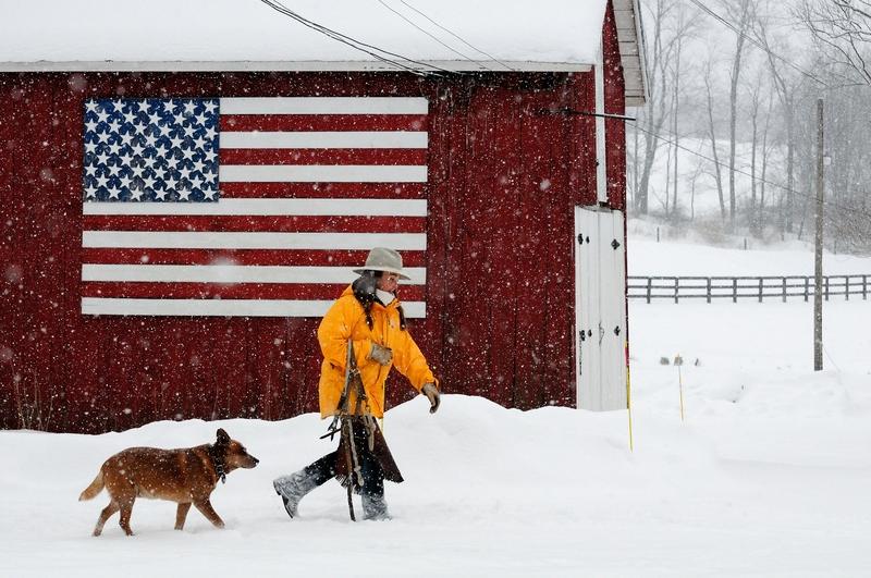 Snowy Day in America